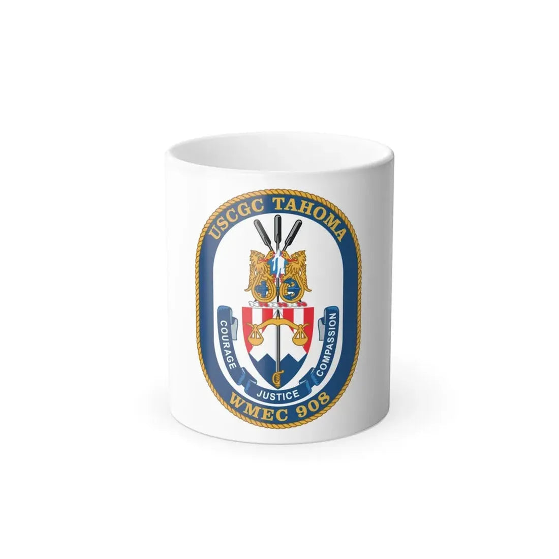 USCGC Tahoma WMEC 908 (U.S. Coast Guard) Color Changing Coffee Mug 11oz - Go Mug Yourself