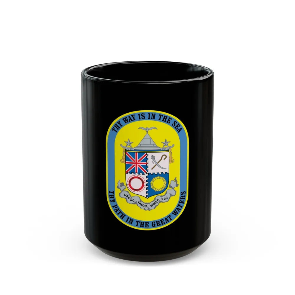 USCGC Tampa WMEC 902 (U.S. Coast Guard) Black Coffee Mug-15oz-Go Mug Yourself