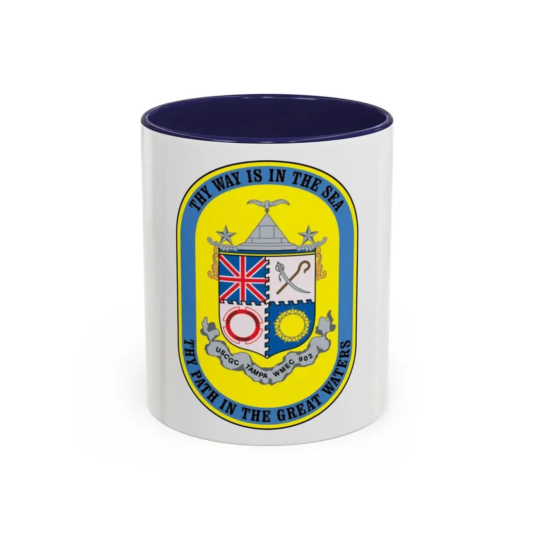 USCGC Tampa WMEC 902 (U.S. Coast Guard) Accent Coffee Mug 11oz Navy - Go Mug Yourself
