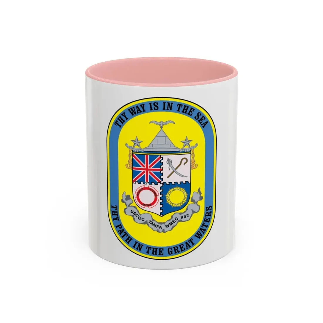 USCGC Tampa WMEC 902 (U.S. Coast Guard) Accent Coffee Mug 11oz Pink - Go Mug Yourself