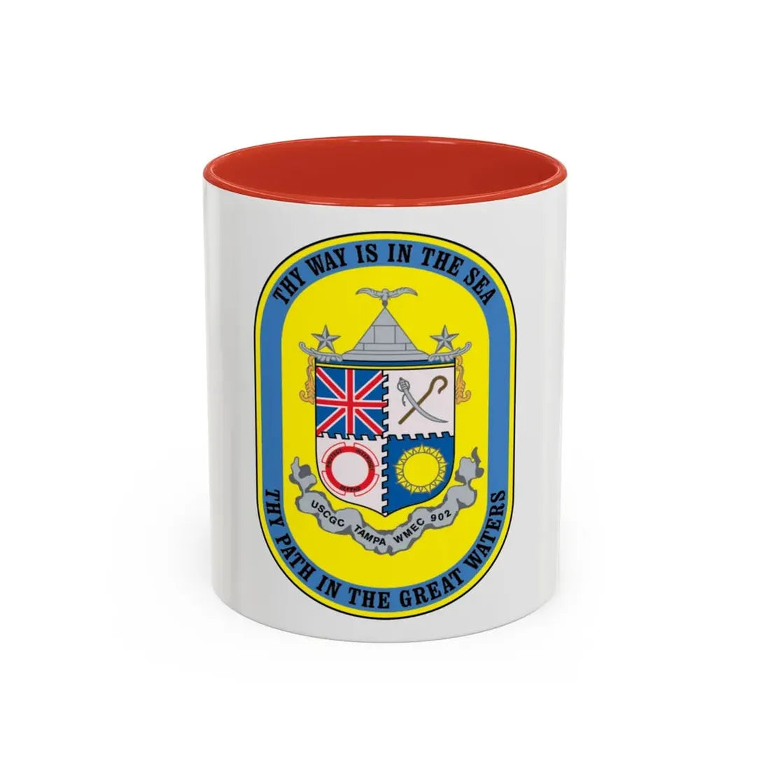 USCGC Tampa WMEC 902 (U.S. Coast Guard) Accent Coffee Mug 11oz Red - Go Mug Yourself