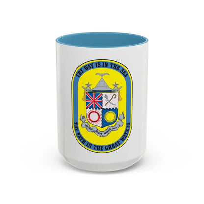 USCGC Tampa WMEC 902 (U.S. Coast Guard) Accent Coffee Mug 15oz Light Blue - Go Mug Yourself