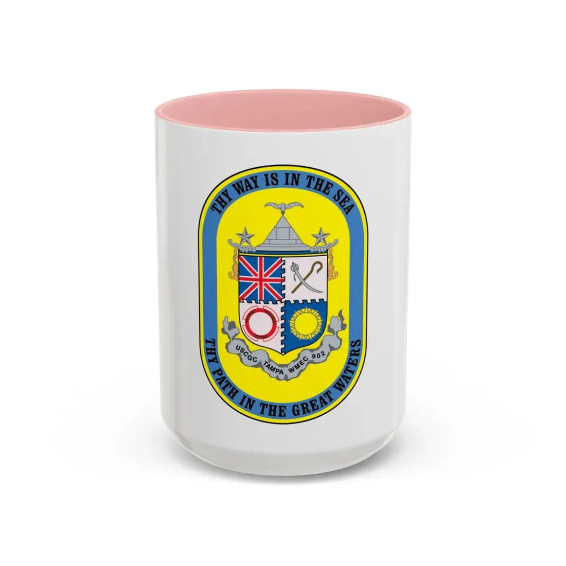 USCGC Tampa WMEC 902 (U.S. Coast Guard) Accent Coffee Mug 15oz Pink - Go Mug Yourself