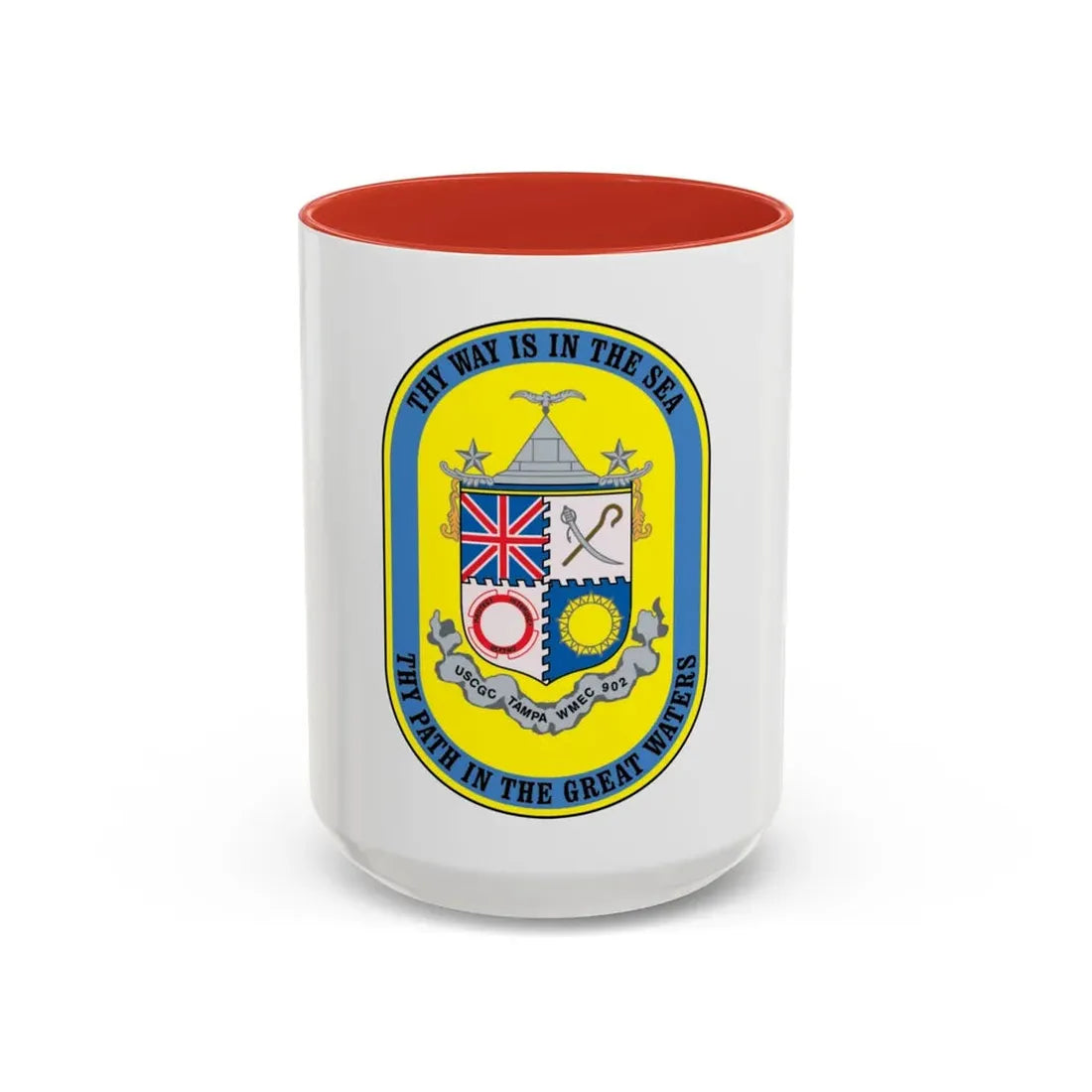 USCGC Tampa WMEC 902 (U.S. Coast Guard) Accent Coffee Mug 15oz Red - Go Mug Yourself