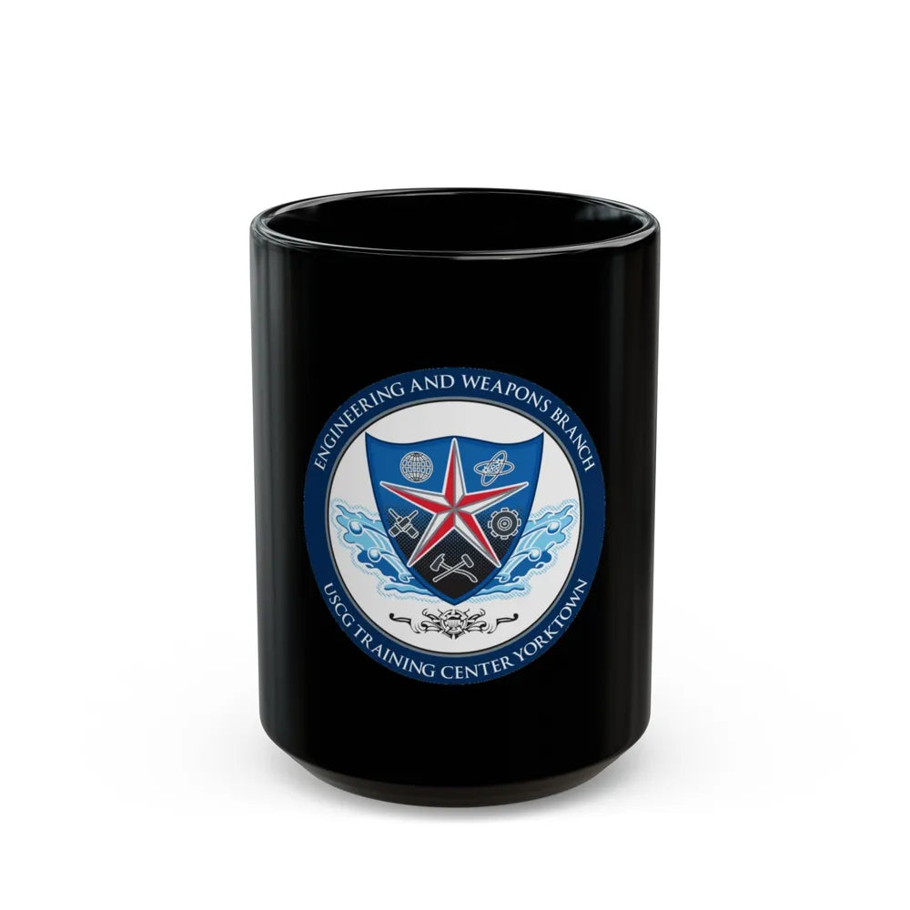 USCGC Training Yorktown (U.S. Coast Guard) Black Coffee Mug-15oz-Go Mug Yourself