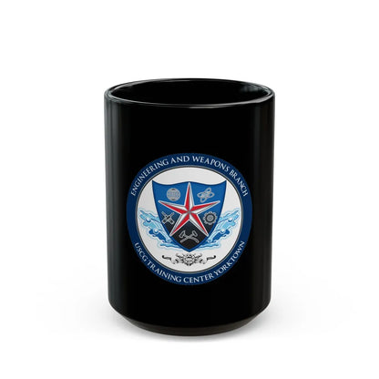 USCGC Training Yorktown (U.S. Coast Guard) Black Coffee Mug-15oz-Go Mug Yourself