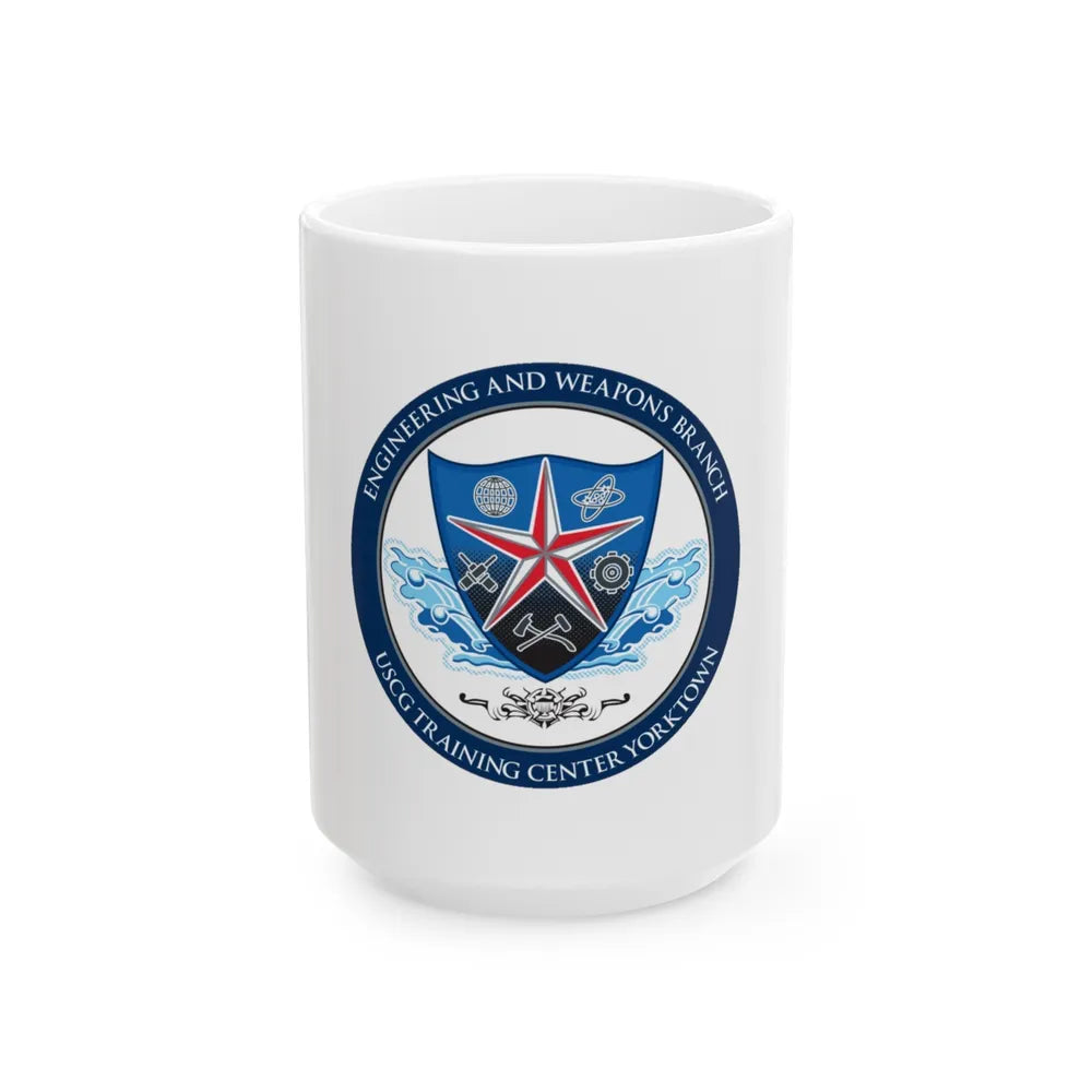 USCGC Training Yorktown (U.S. Coast Guard) White Coffee Mug-15oz-Go Mug Yourself