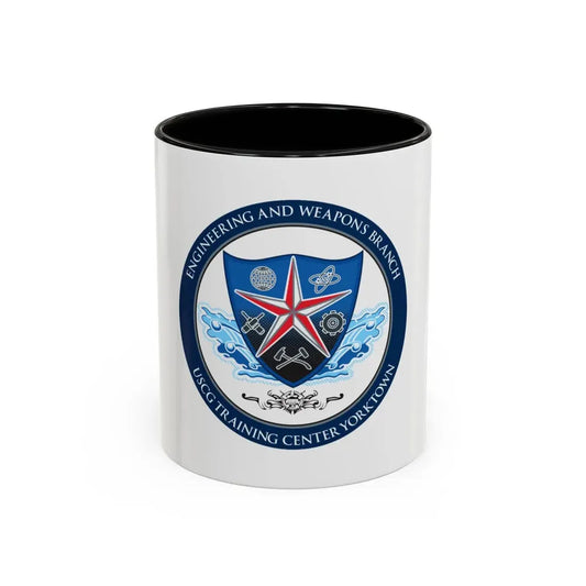 USCGC Training Yorktown (U.S. Coast Guard) Accent Coffee Mug 11oz Black - Go Mug Yourself
