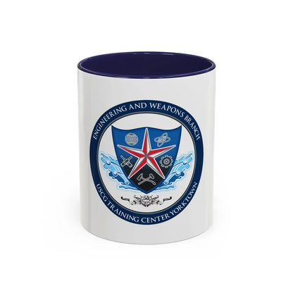 USCGC Training Yorktown (U.S. Coast Guard) Accent Coffee Mug 11oz Navy - Go Mug Yourself