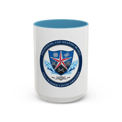 USCGC Training Yorktown (U.S. Coast Guard) Accent Coffee Mug 15oz Light Blue - Go Mug Yourself