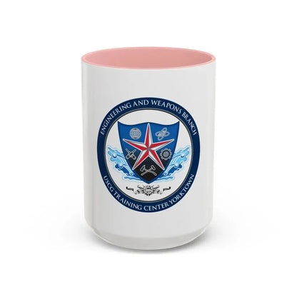 USCGC Training Yorktown (U.S. Coast Guard) Accent Coffee Mug 15oz Pink - Go Mug Yourself