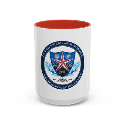 USCGC Training Yorktown (U.S. Coast Guard) Accent Coffee Mug 15oz Red - Go Mug Yourself