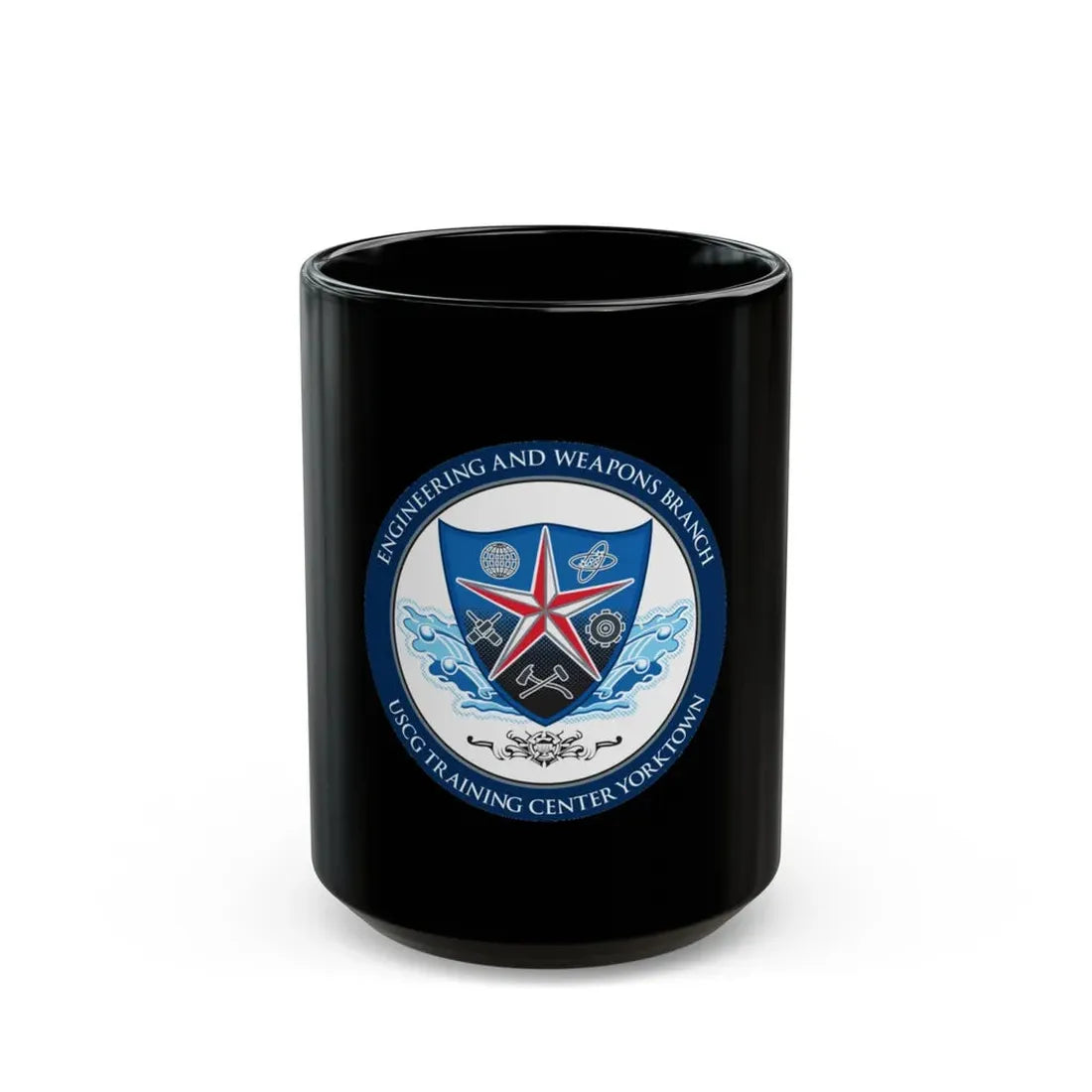 USCGC Training Yorktown (U.S. Coast Guard) Black Coffee Mug 15oz - Go Mug Yourself