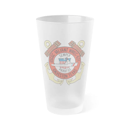 USCGC Valiant WMEC 621 (U.S. Coast Guard) Frosted Pint Glass 16oz-Go Mug Yourself