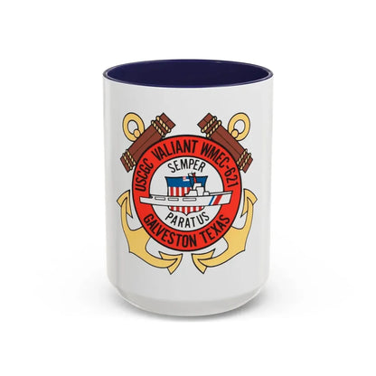 USCGC Valiant WMEC 621 (U.S. Coast Guard) Accent Coffee Mug 15oz Navy - Go Mug Yourself