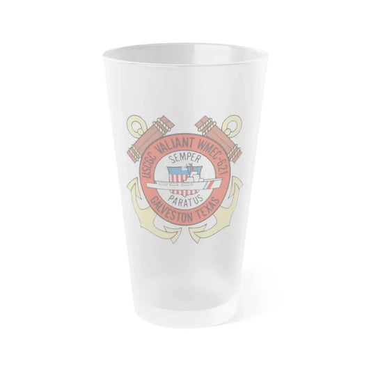 USCGC Valiant WMEC 621 (U.S. Coast Guard) Frosted Pint Glass 16oz Default Title - Go Mug Yourself