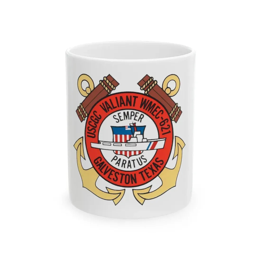 USCGC Valiant WMEC 621 (U.S. Coast Guard) White Coffee Mug 11oz - Go Mug Yourself