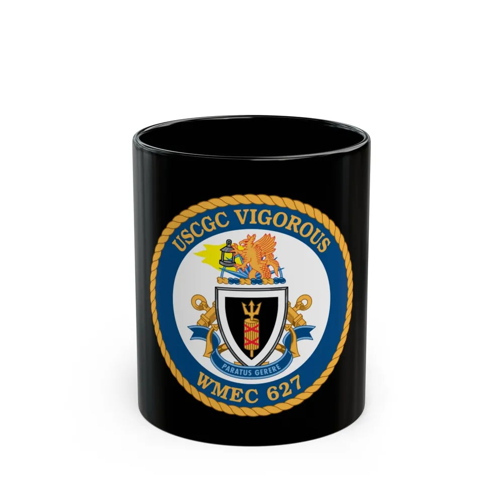 USCGC Vigorous WMEC 627 (U.S. Coast Guard) Black Coffee Mug-11oz-Go Mug Yourself