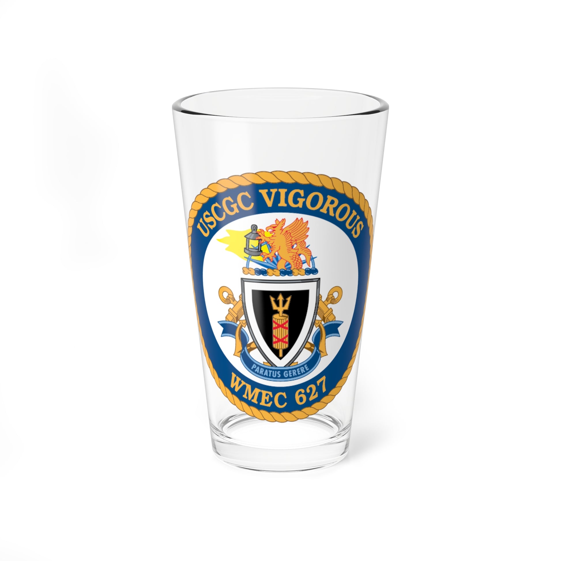 USCGC Vigorous WMEC 627 (U.S. Coast Guard) Pint Glass 16oz-16oz-Go Mug Yourself