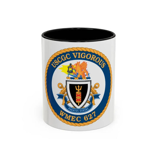 USCGC Vigorous WMEC 627 (U.S. Coast Guard) Accent Coffee Mug 11oz Black - Go Mug Yourself