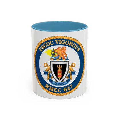 USCGC Vigorous WMEC 627 (U.S. Coast Guard) Accent Coffee Mug 11oz Light Blue - Go Mug Yourself