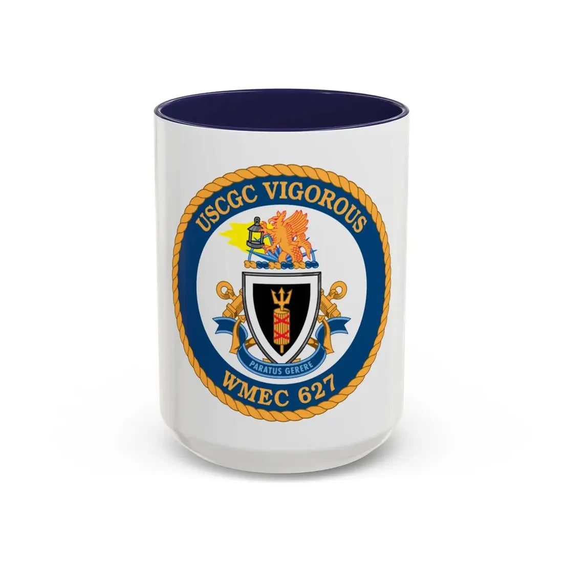 USCGC Vigorous WMEC 627 (U.S. Coast Guard) Accent Coffee Mug 15oz Navy - Go Mug Yourself