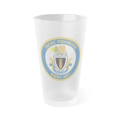 USCGC Vigorous WMEC 627 (U.S. Coast Guard) Frosted Pint Glass 16oz Default Title - Go Mug Yourself