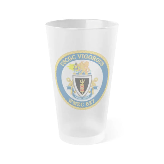 USCGC Vigorous WMEC 627 (U.S. Coast Guard) Frosted Pint Glass 16oz Default Title - Go Mug Yourself