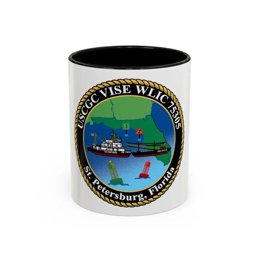 USCGC VISE WLIC 75305 (U.S. Coast Guard) Accent Coffee Mug 11oz Black - Go Mug Yourself