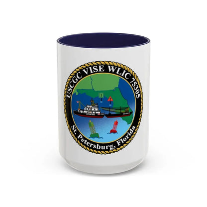 USCGC VISE WLIC 75305 (U.S. Coast Guard) Accent Coffee Mug 15oz Navy - Go Mug Yourself