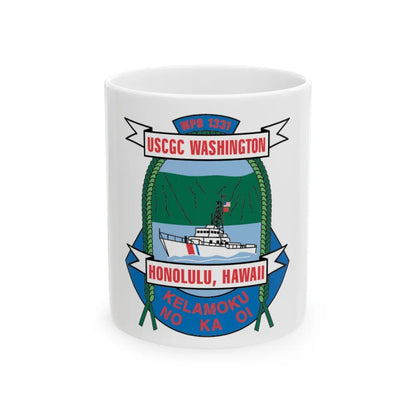 USCGC Washington WPB 1331 Honolulu Hawaii (U.S. Coast Guard) White Coffee Mug-11oz-Go Mug Yourself