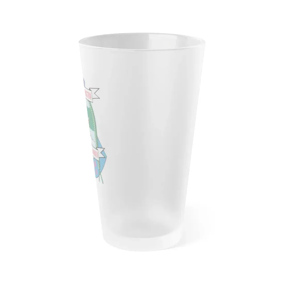 USCGC Washington WPB 1331 Honolulu Hawaii (U.S. Coast Guard) Frosted Pint Glass 16oz - Go Mug Yourself