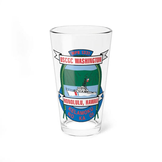 USCGC Washington WPB 1331 Honolulu Hawaii (U.S. Coast Guard) Pint Glass 16oz 16oz - Go Mug Yourself