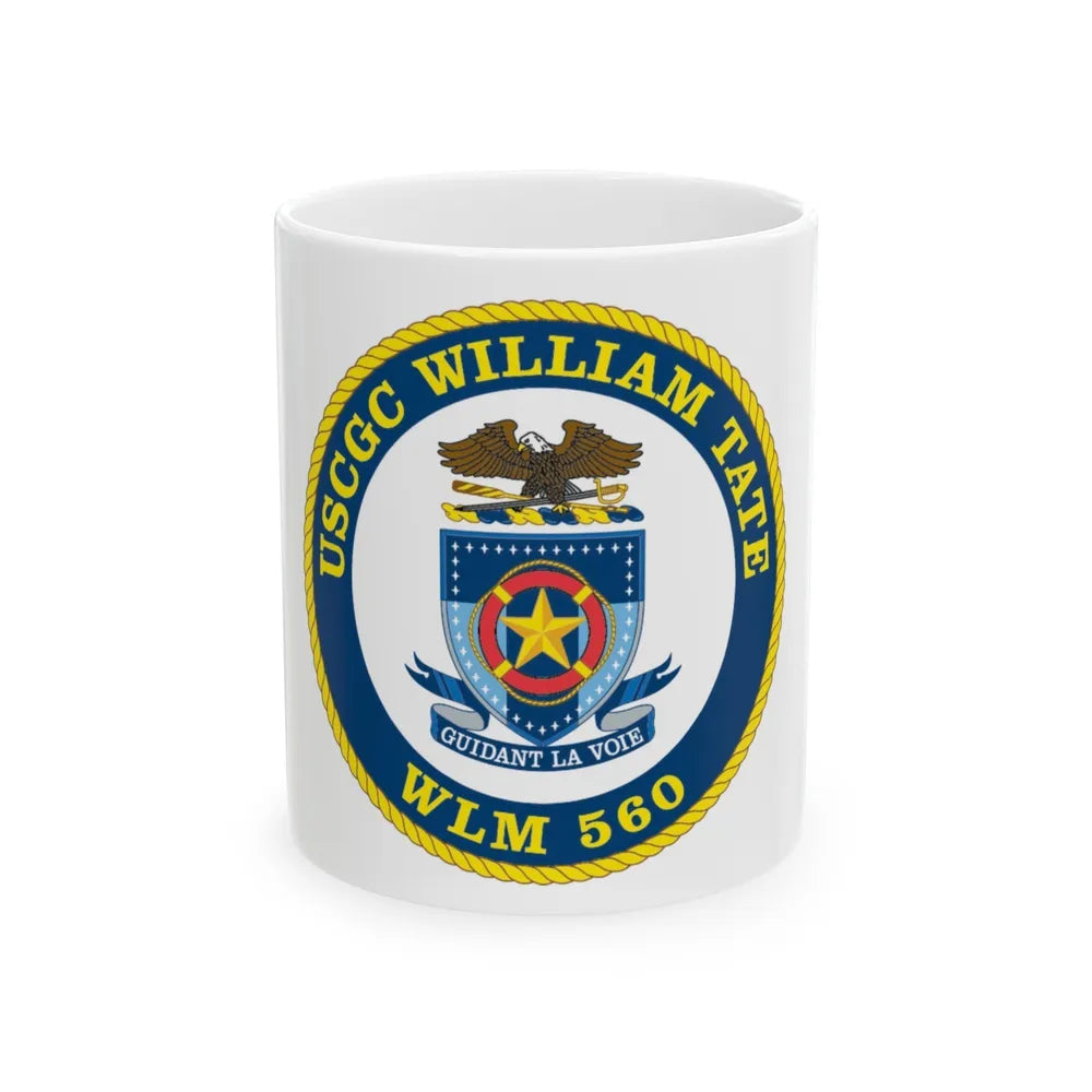 USCGC William Tate WLM 560 (U.S. Coast Guard) White Coffee Mug-11oz-Go Mug Yourself