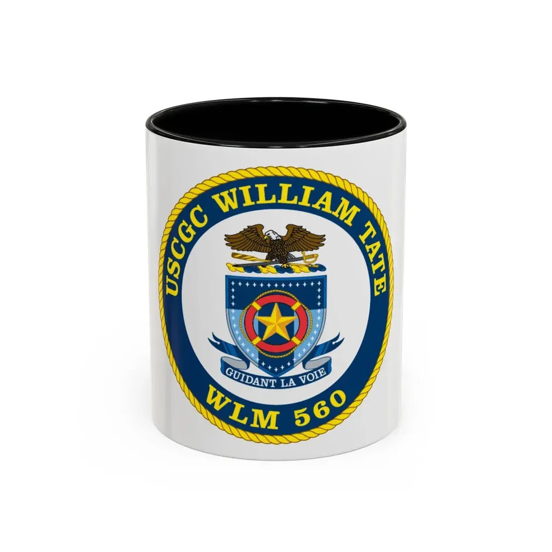 USCGC William Tate WLM 560 (U.S. Coast Guard) Accent Coffee Mug 11oz Black - Go Mug Yourself