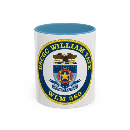 USCGC William Tate WLM 560 (U.S. Coast Guard) Accent Coffee Mug 11oz Light Blue - Go Mug Yourself