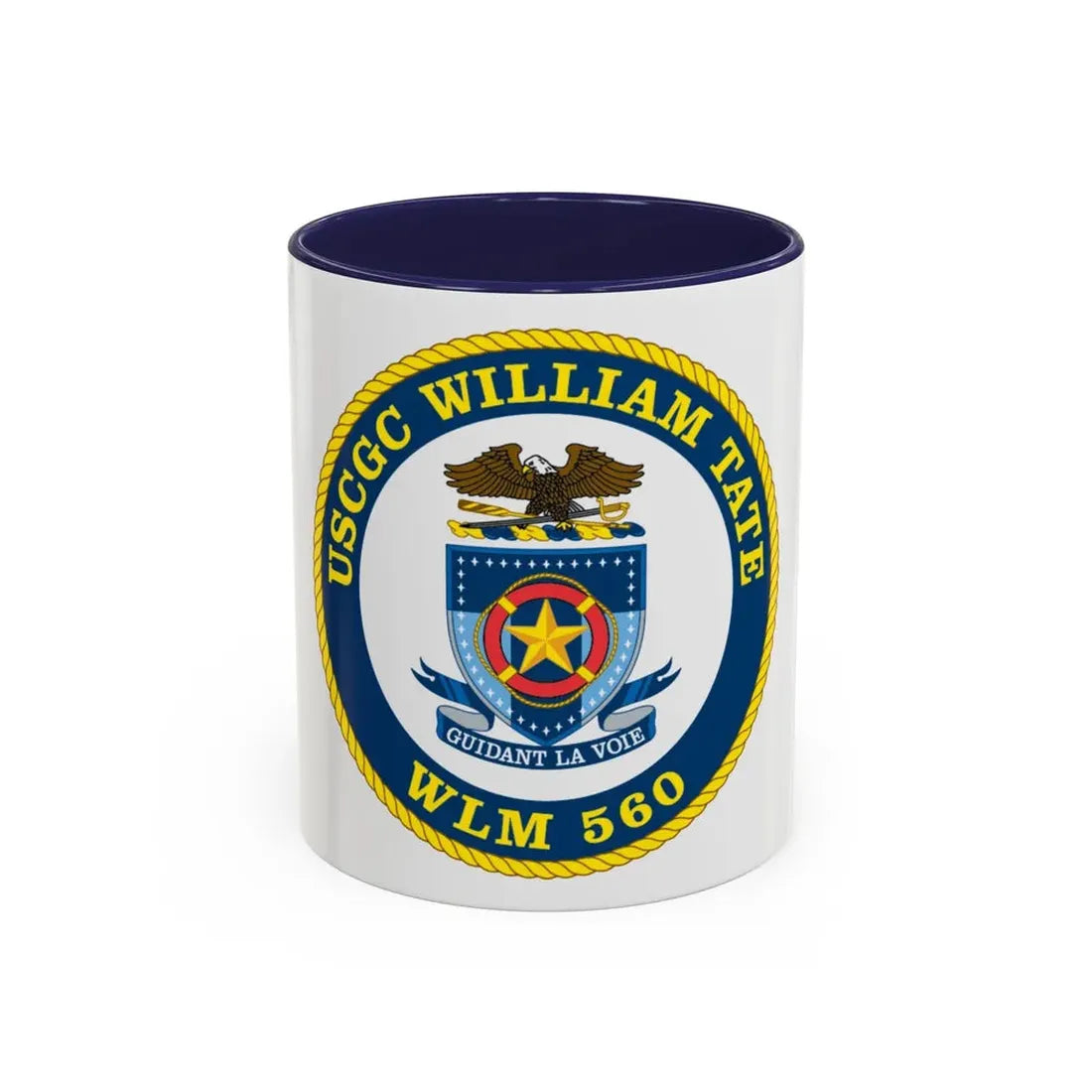 USCGC William Tate WLM 560 (U.S. Coast Guard) Accent Coffee Mug 11oz Navy - Go Mug Yourself