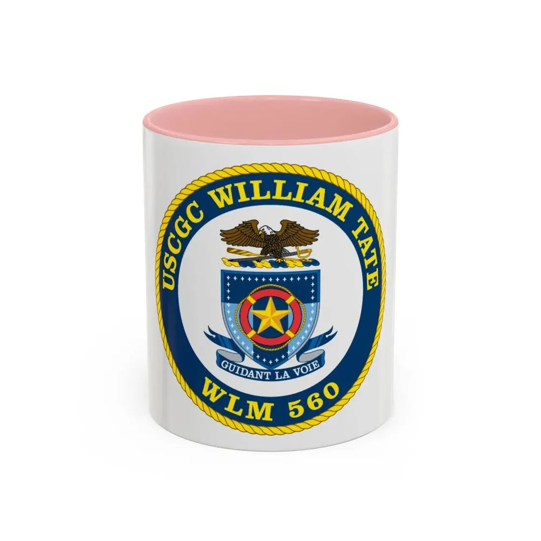 USCGC William Tate WLM 560 (U.S. Coast Guard) Accent Coffee Mug 11oz Pink - Go Mug Yourself