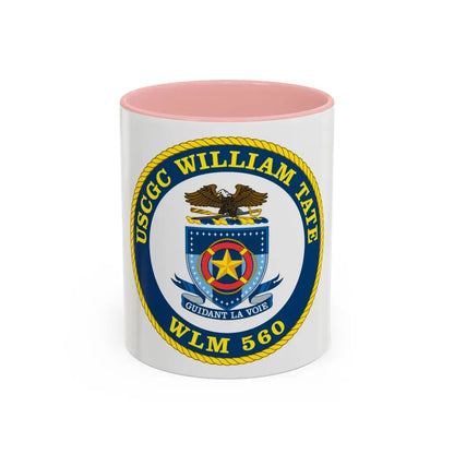 USCGC William Tate WLM 560 (U.S. Coast Guard) Accent Coffee Mug 11oz Pink - Go Mug Yourself