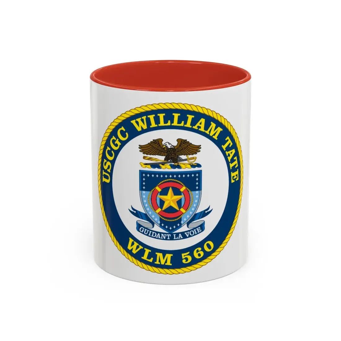 USCGC William Tate WLM 560 (U.S. Coast Guard) Accent Coffee Mug 11oz Red - Go Mug Yourself