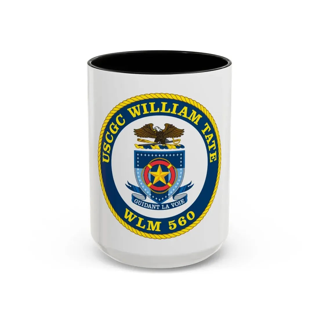 USCGC William Tate WLM 560 (U.S. Coast Guard) Accent Coffee Mug 15oz Black - Go Mug Yourself