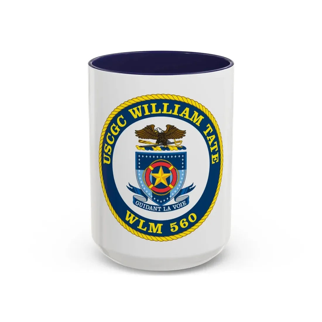 USCGC William Tate WLM 560 (U.S. Coast Guard) Accent Coffee Mug 15oz Navy - Go Mug Yourself