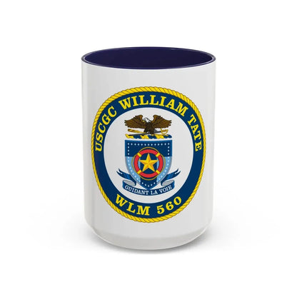 USCGC William Tate WLM 560 (U.S. Coast Guard) Accent Coffee Mug 15oz Navy - Go Mug Yourself
