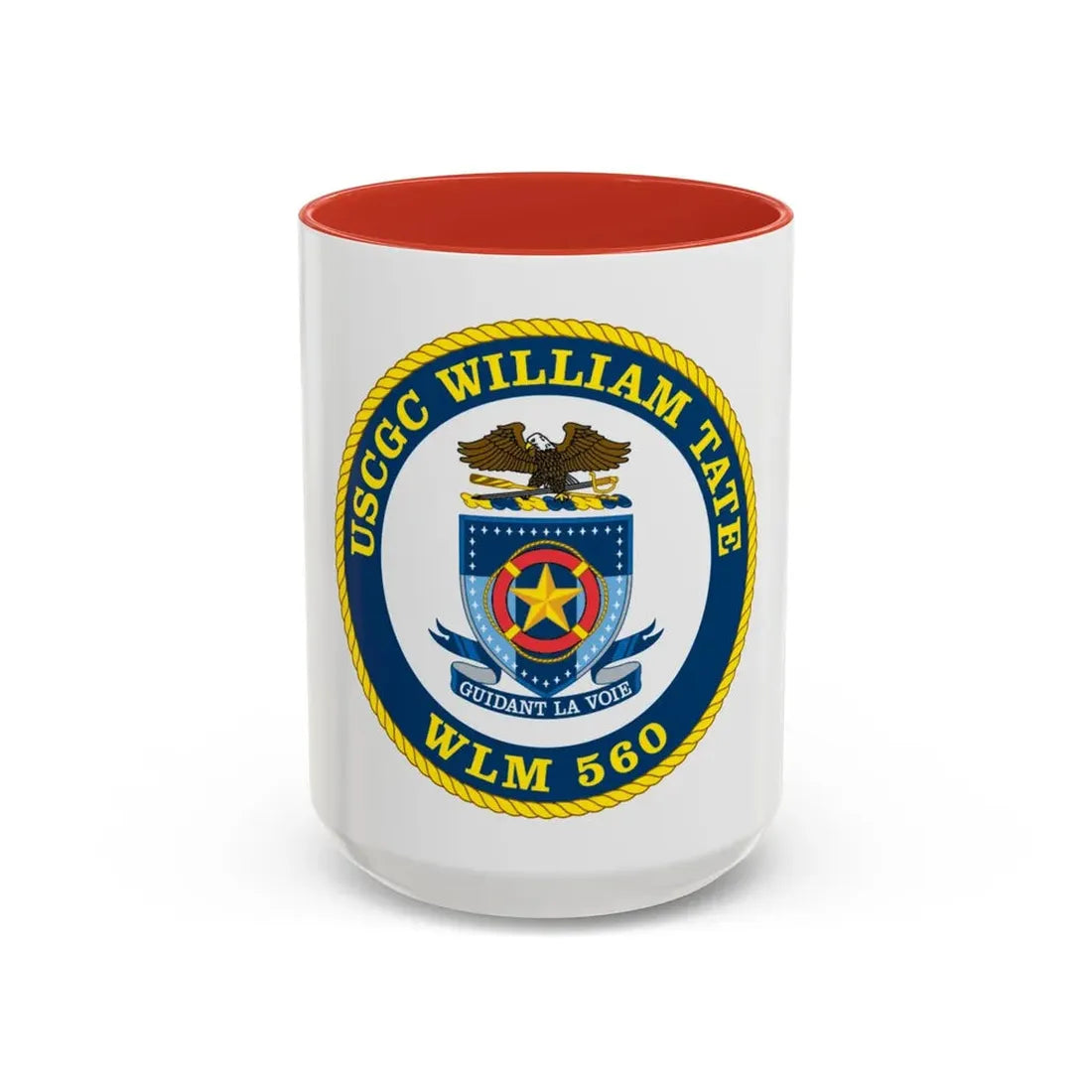 USCGC William Tate WLM 560 (U.S. Coast Guard) Accent Coffee Mug 15oz Red - Go Mug Yourself