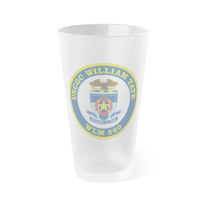 USCGC William Tate WLM 560 (U.S. Coast Guard) Frosted Pint Glass 16oz Default Title - Go Mug Yourself