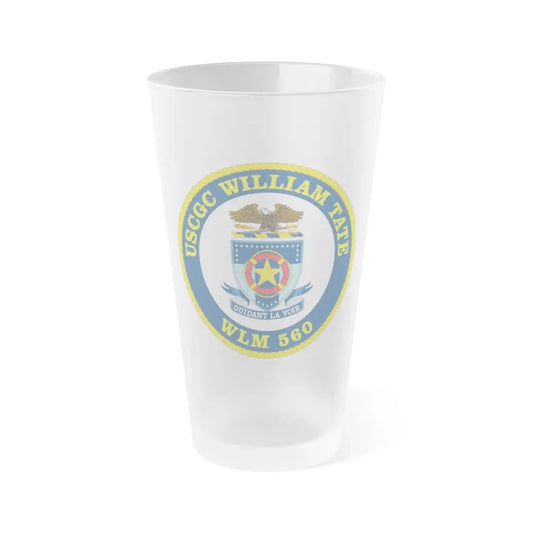 USCGC William Tate WLM 560 (U.S. Coast Guard) Frosted Pint Glass 16oz Default Title - Go Mug Yourself