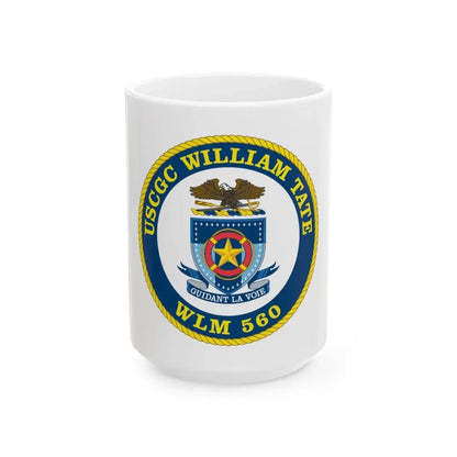 USCGC William Tate WLM 560 (U.S. Coast Guard) White Coffee Mug 15oz - Go Mug Yourself