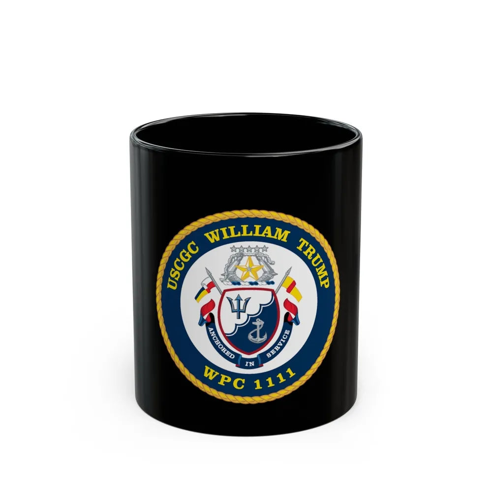 USCGC William Trump WPC 1111 (U.S. Coast Guard) Black Coffee Mug-11oz-Go Mug Yourself