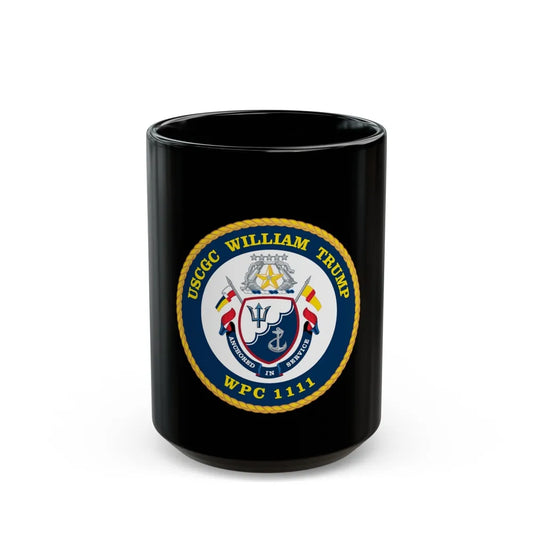 USCGC William Trump WPC 1111 (U.S. Coast Guard) Black Coffee Mug-15oz-Go Mug Yourself