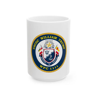 USCGC William Trump WPC 1111 (U.S. Coast Guard) White Coffee Mug-15oz-Go Mug Yourself